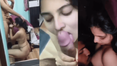 Beautiful Indian Girl Gives a Devoted Mirror Blowjob Then Nods Through Her Orgasm