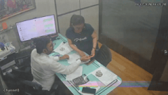 CCTV Catches Young Secretary Making Out & Cuddling With Her Old Boss After Working Hours