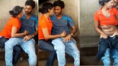 Outdoor blowjob and fucking secretly